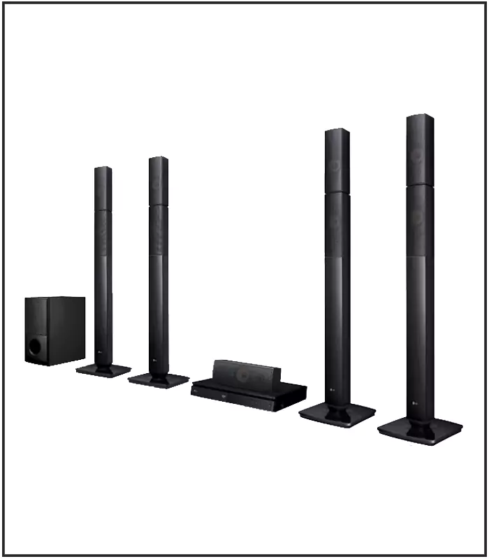 image showing Lg home theater system . Model No. lhd657 .