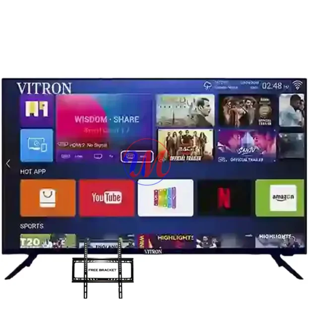 Vitron smart TV home screen with apps