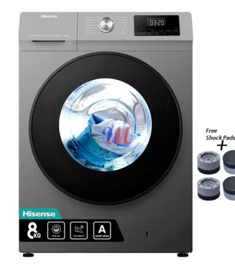 Hisense 8kg front-load washing machine with display