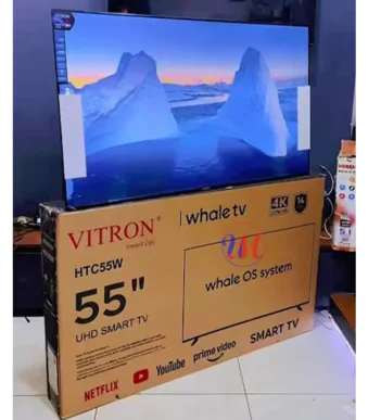 55-inch Vitron Whale TV on display box