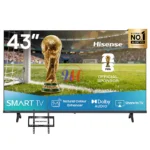 Hisense 43-inch Smart TV with FIFA trophy
