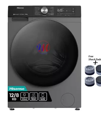 Hisense front-load washing machine with shock pads