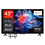 TCL 43" 43V6C Smart 4k HDR Google TV (NEW 2025)