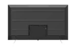 Back view of flat-screen television with stand