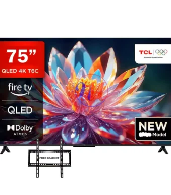 TCL 75" 75T6C QLED 4k HDR Google Tv