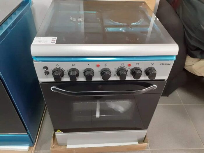 Hisense 60CM 3+1- Electric oven Gas Cooker (HF631GEES) - Image 2
