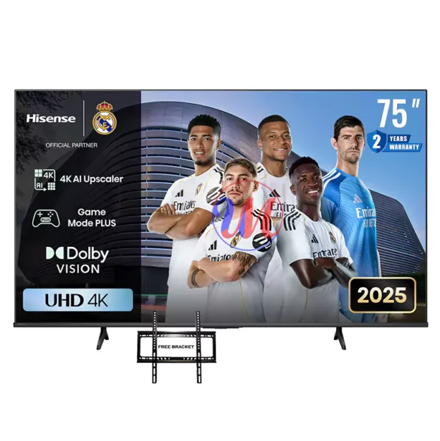 Hisense 75-inch 75A6Q Vidaa Smart 4k Uhd Tv (NEW MODEL)