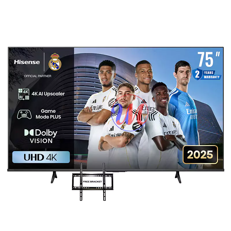 Hisense 75A6Q Hisense 75-inch 75A6Q Vidaa Smart 4k Uhd Tv (NEW MODEL)