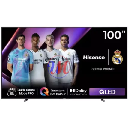 Hisense 100" 100Q7Q QLED 144hz VRR Tv with Built-in Subwoofer