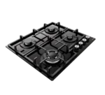 Hisense HHU60GAGB 60cm Built-in Gas Hob - Black Glass - Image 3