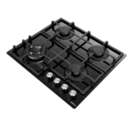 Hisense HHU60GAGB 60cm Built-in Gas Hob - Black Glass - Image 2