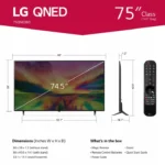 LG 75" 75QNED80A Smart 4k AI ThinkQ Tv - Image 2
