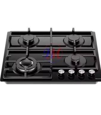 Hisense HHU60GAGB 60cm Built-in Gas Hob - Black Glass