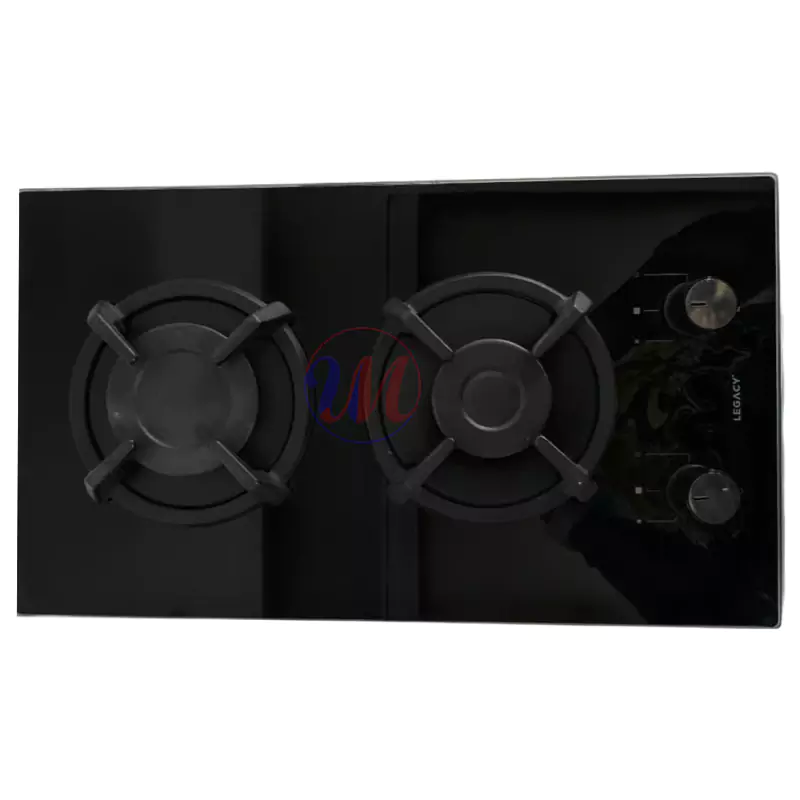 Legacy 30CM Hob Black Legacy 30CM Built-in Hob Glass Top – 2 Gas Burner