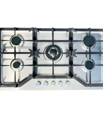 Legacy 90CM Built-in Hob Stainless Steel Top – 3 Gas + 1 Wok Burner