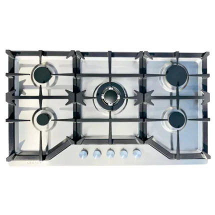 Legacy 90CM Built-in Hob Stainless Steel Top – 3 Gas + 1 Wok Burner
