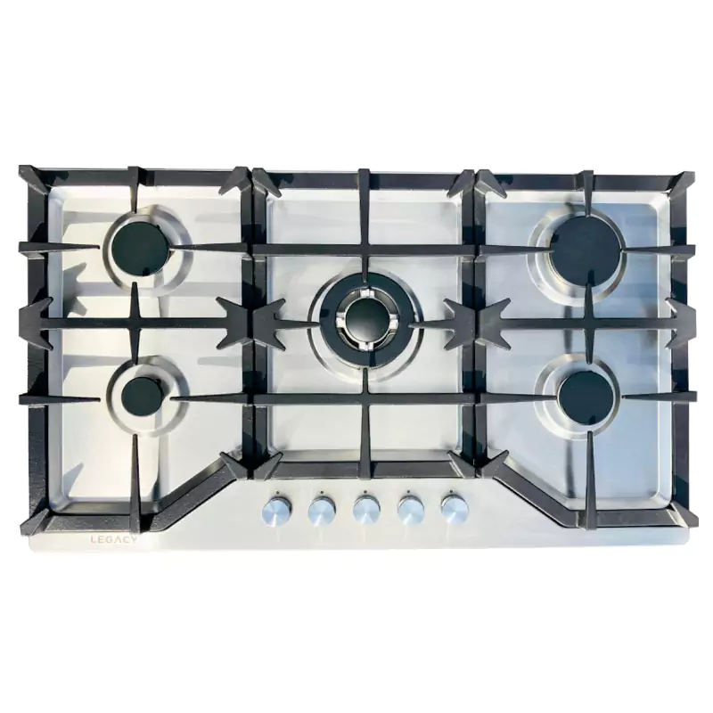 Legacy 90CM Built-in Hob Stainless Steel Top – 3 Gas + 1 Wok Burner Legacy 90CM Built-in Hob Stainless Steel Top – 3 Gas + 1 Wok Burner