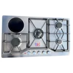 Legacy 90CM Built-in Hob Stainless Steel Top – 3 Gas + 1 Ceramic Hot Plate