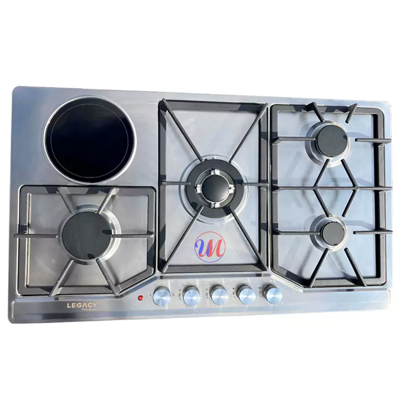 Legacy 90cm stainless top Legacy 90CM Built-in Hob Stainless Steel Top – 3 Gas + 1 Ceramic Hot Plate