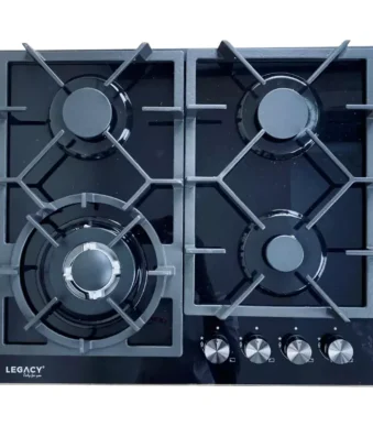 Legacy 60CM Built-in Gas Hob – 3 Gas + 1 Wok Burner