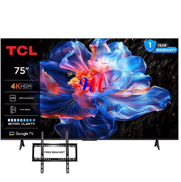 TCL 75" 75V6D Google 4k HDR Tv