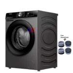 Front-load washing machine with free shock pads