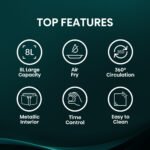 Hisense 8L H08AFBK1S1 Manual Air Fryer - Image 4
