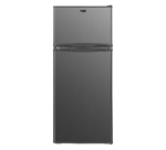 Stainless steel top-freezer refrigerator front view