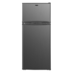 Stainless steel top-freezer refrigerator front view