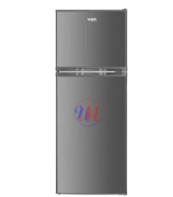 Gray VON top-freezer refrigerator