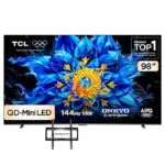 TCL 98-inch QD-Mini LED smart TV display