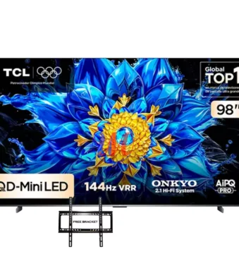 TCL 98-inch QD-Mini LED smart TV display