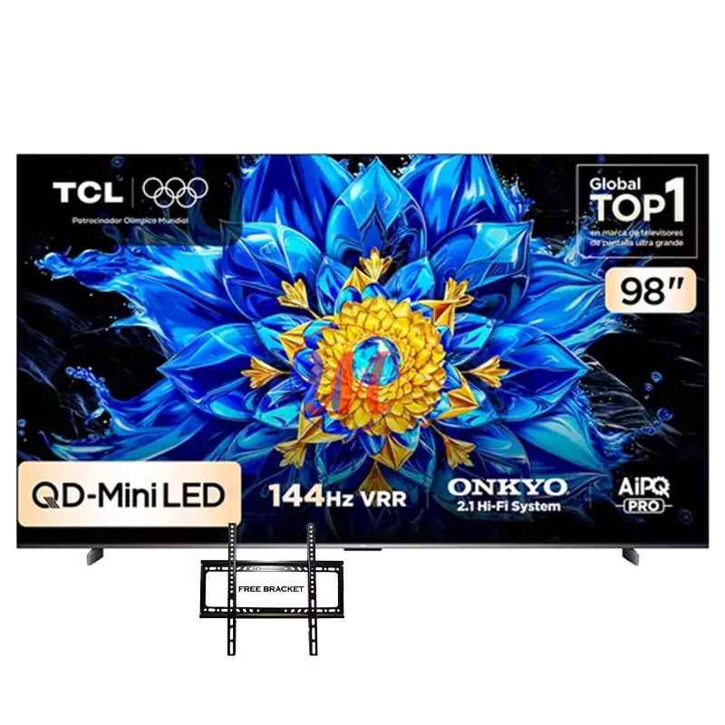 TCL 98-inch QD-Mini LED smart TV display