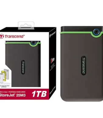 Transcend StoreJet 1TB portable external hard drive