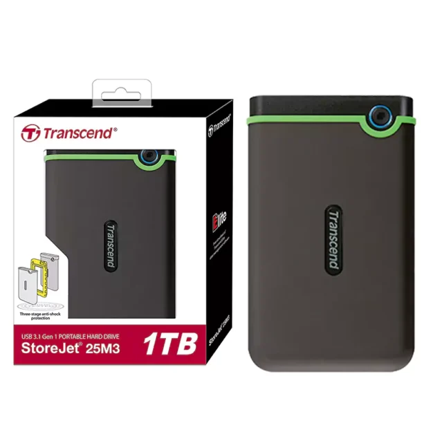 Transcend StoreJet 1TB portable external hard drive