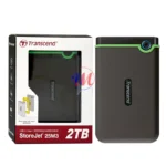 Transcend StoreJet 2TB portable hard drive with box