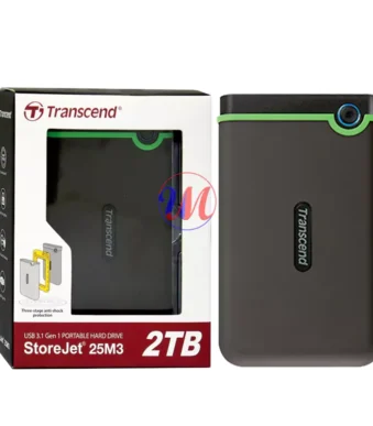 Transcend StoreJet 2TB portable hard drive with box
