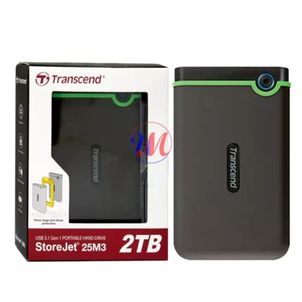 Transcend StoreJet 2TB portable hard drive with box
