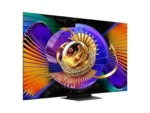 Modern flat-screen TV displaying vibrant abstract artwork
