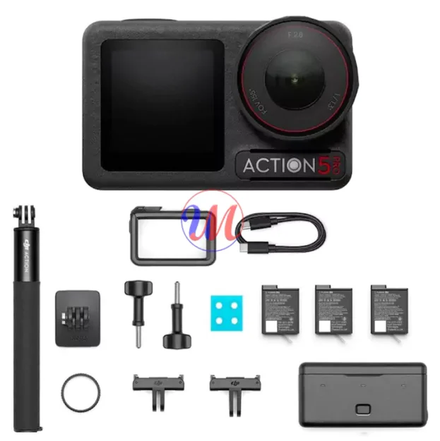 DJI Action 5 Pro camera with accessories