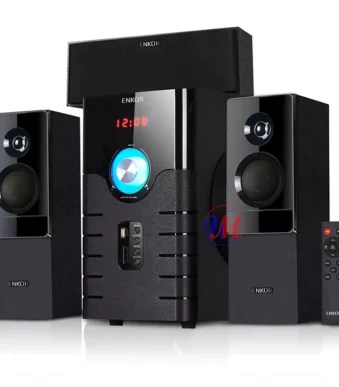 ENKOR home theater speaker system with subwoofer