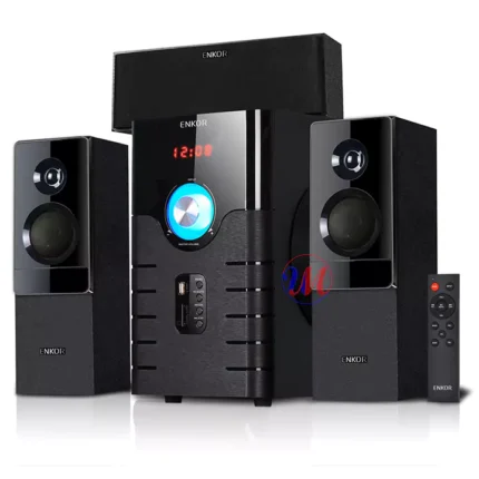 ENKOR home theater speaker system with subwoofer