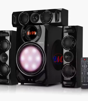 ENKOR home theater speaker system with subwoofer