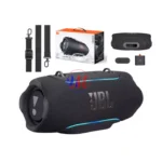JBL portable Bluetooth speaker with accessories and packaging