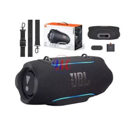 JBL portable Bluetooth speaker with accessories and packaging