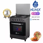 Nunix gas cooker with electric oven and hotplate