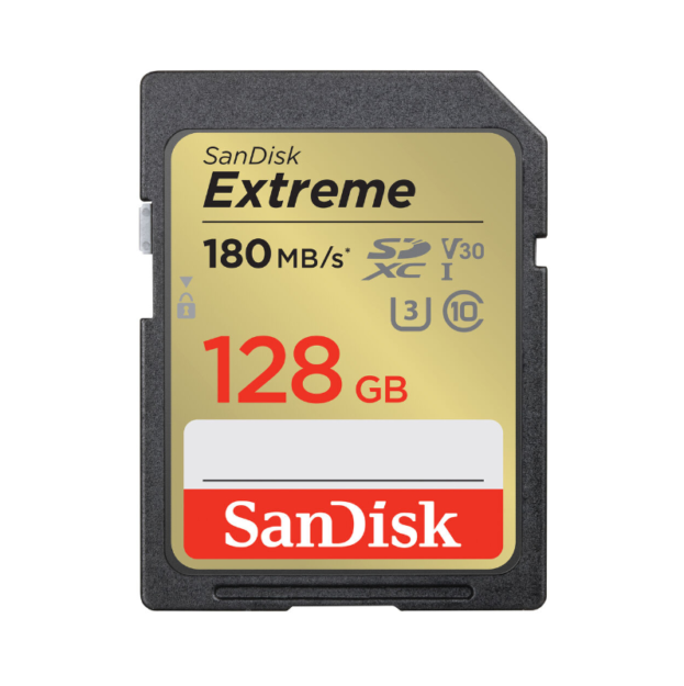SanDisk Extreme 128GB SDXC memory card