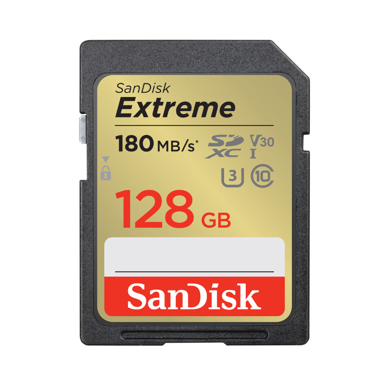 SanDisk Extreme 128GB SDXC memory card