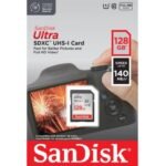 SanDisk Ultra 128GB SDXC memory card packaging