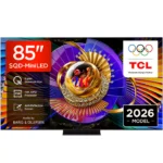 85-inch TCL Mini LED TV promotional display